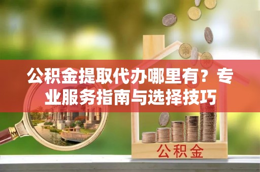 龙圩公积金提取代办哪里有？专业服务指南与选择技巧