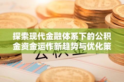 龙圩探索现代金融体系下的公积金资金运作新趋势与优化策略