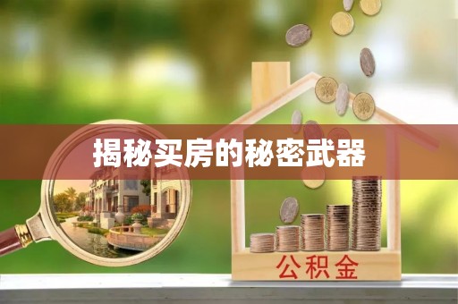 龙圩揭秘买房的秘密武器