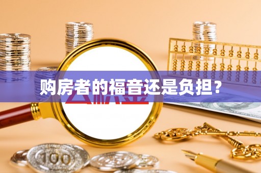 龙圩购房者的福音还是负担？