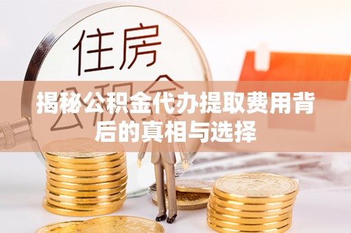 龙圩揭秘公积金代办提取费用背后的真相与选择