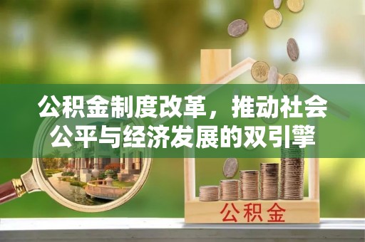 龙圩公积金制度改革，推动社会公平与经济发展的双引擎