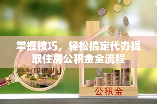 龙圩掌握技巧，轻松搞定代办提取住房公积金全流程