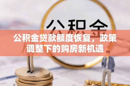 龙圩公积金贷款额度恢复，政策调整下的购房新机遇