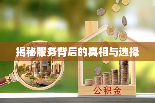 龙圩揭秘服务背后的真相与选择