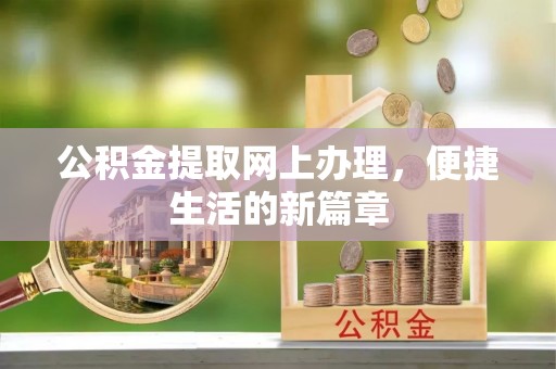 龙圩公积金提取网上办理，便捷生活的新篇章
