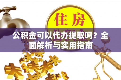 龙圩公积金可以代办提取吗？全面解析与实用指南