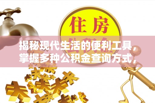 龙圩揭秘现代生活的便利工具，掌握多种公积金查询方式，让财富管理更轻松