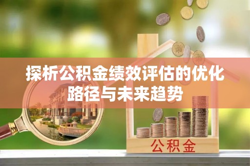 龙圩探析公积金绩效评估的优化路径与未来趋势