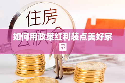 龙圩如何用政策红利装点美好家园
