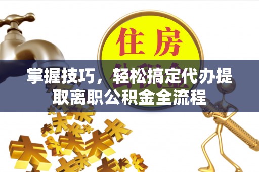 龙圩掌握技巧，轻松搞定代办提取离职公积金全流程