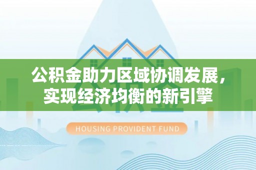 龙圩公积金助力区域协调发展，实现经济均衡的新引擎