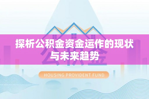 龙圩探析公积金资金运作的现状与未来趋势