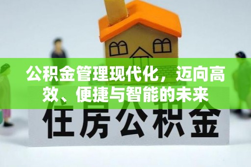 龙圩公积金管理现代化，迈向高效、便捷与智能的未来