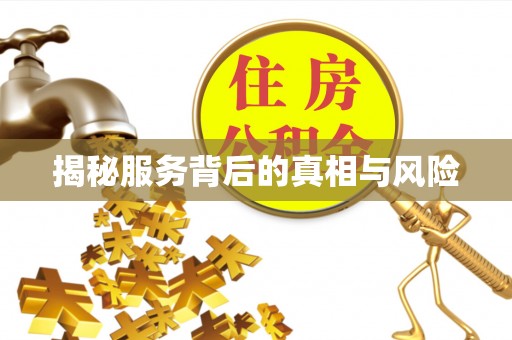 龙圩揭秘服务背后的真相与风险