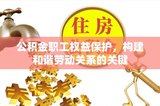 龙圩公积金职工权益保护，构建和谐劳动关系的关键