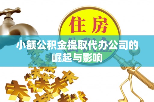 龙圩小额公积金提取代办公司的崛起与影响